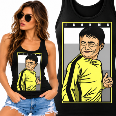 TANK TOP ŚMIESZNY JACK MAK BRUCE LEE